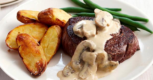 Image de Steak grillé sauce champignon